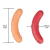 Soft sausage anal plug with suction base for solo pleasure
